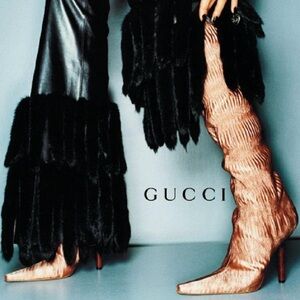 Tom Ford limited edition runway Gucci 1999 thigh high over the knee boots!!